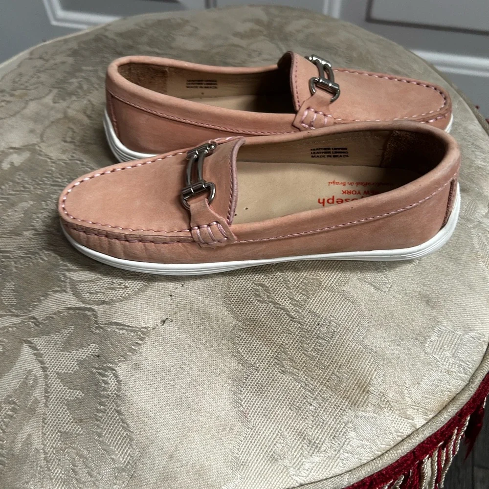 Marc Joseph New York Leather Loafer in Dusty Pink Sz 13.5